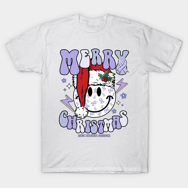 Eating disorders Awareness - santa hat merry christmas cure T-Shirt by Gost